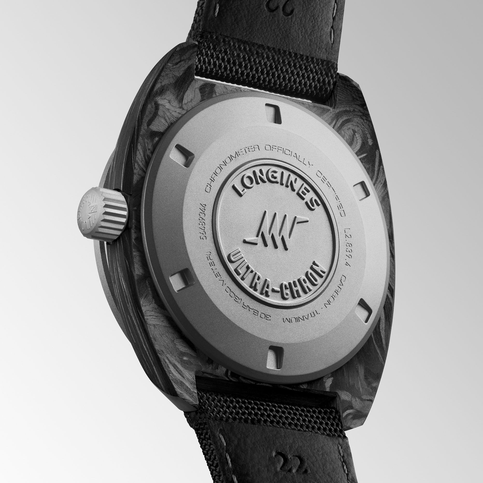Longines Ultra-Chron Carbon Automatic 43 mm Titanium and Carbon